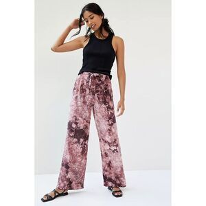 Anthropologie Cloth and Stone Venice Tie-Dye Wide-Leg Pants Sz Small